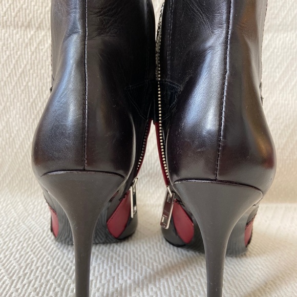 DIESEL Black Star Patch Leather Boots - Picture 8 of 9